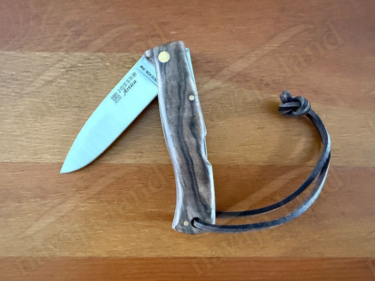 3.15” Joker Artica Bushcraft Folding Knife (Walnut Wood Handle) Handmade - Spain