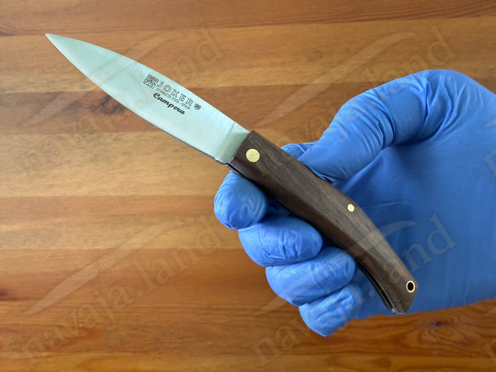 Joker Slipjoint Pocket Knife 2.68” MOVA Steel Blade | Dark Walnut Wood Handle