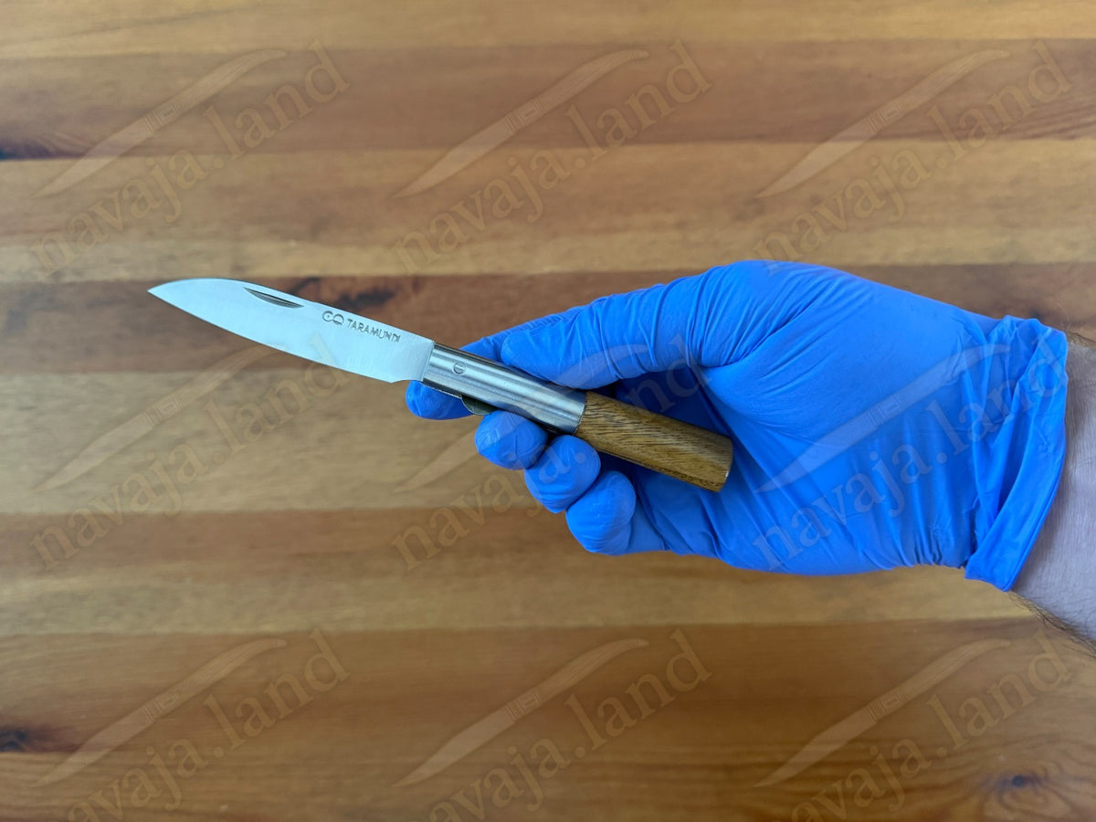 2.75" CQ Taramundi Pocket Knife Chestnut Wood Handle Liner Lock Made in Spain