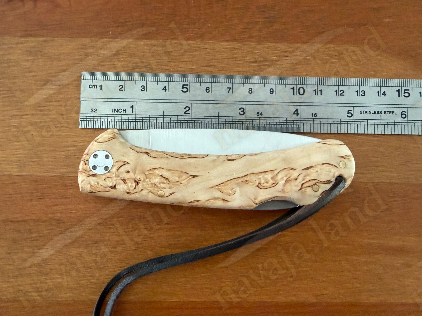 Joker Cocker Folding Knife 3.5” MOVA Blade Curly Brich Wood Handle From Spain