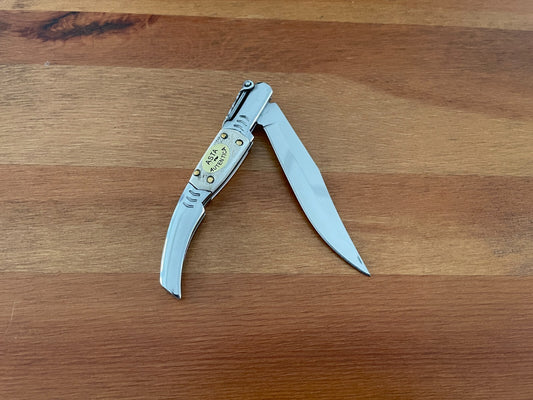 3.8" Arabian Folding Pocket Knife Real Deer Antler Scales From Spain - US Seller