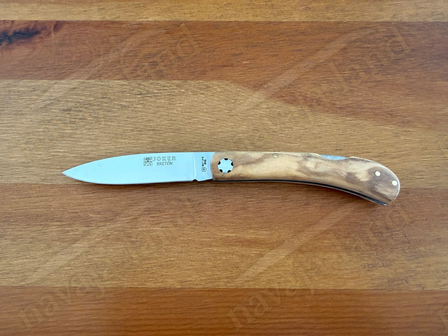 3.15” Joker Bretón Camping Folding Knife (Olive Wood Handle) Handmade in Spain