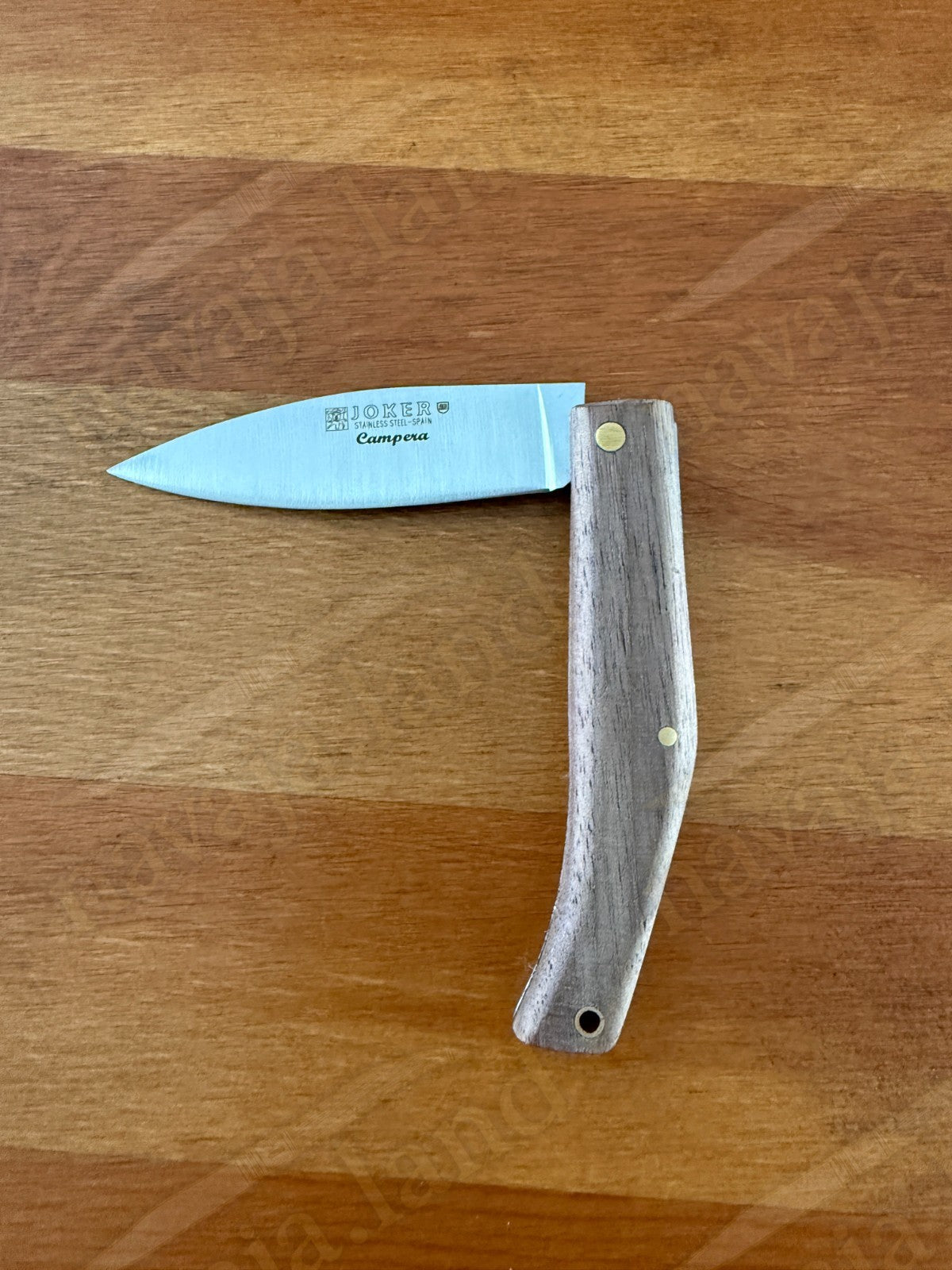 Joker Campera Pocket Knife 3” MOVA Steel Blade Dark Walnut Wood Handle