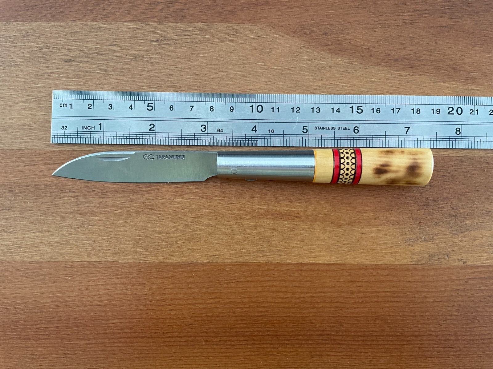 3.26” CQ Taramundi Pocket Knife Boxwood Handle Unique Design Asturias Spain