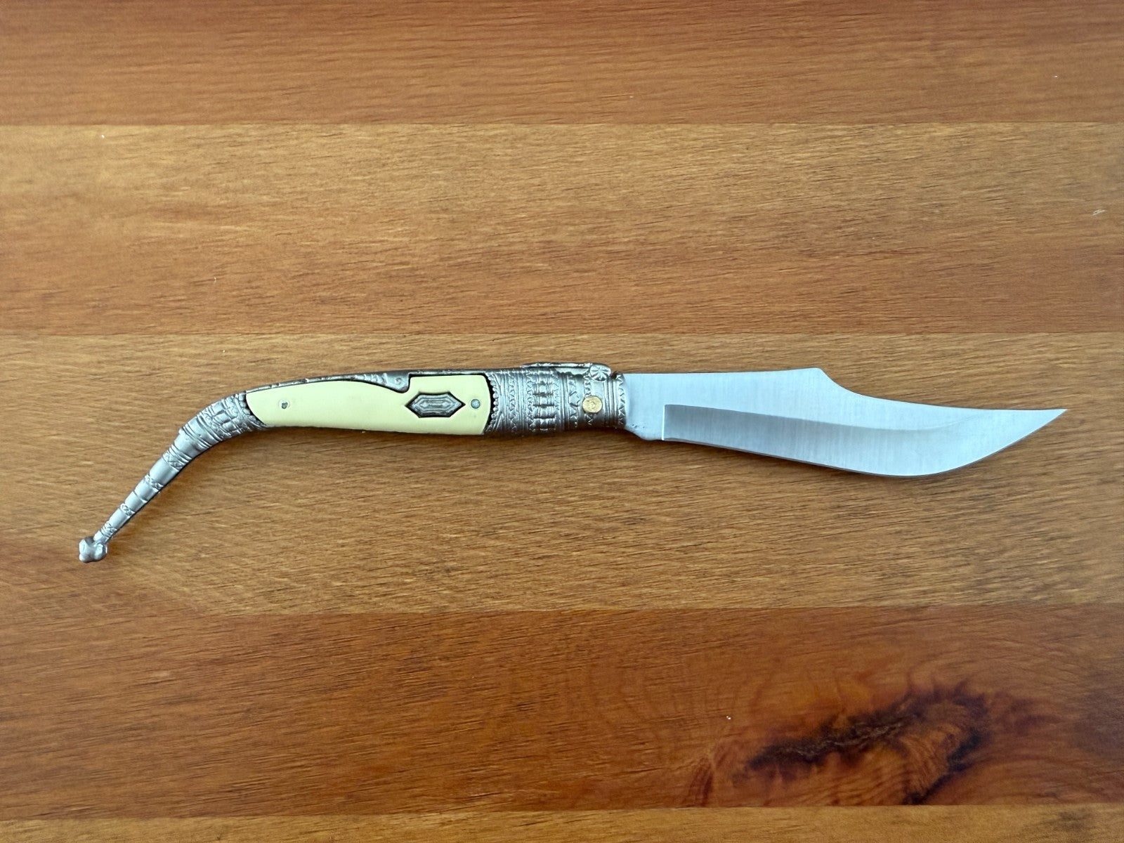 3.9” Albacete Navaja Joker Sevillana Knife Zamak Handle Handmade Slipjoint Spain