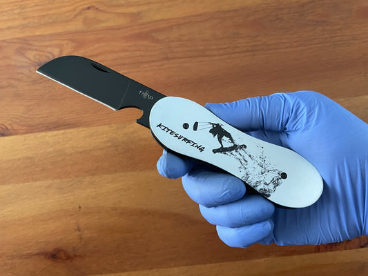 3.14 in. 420 Steel Navaja Kitesurfing Pocket Knife Bottle Opener Liner Lock