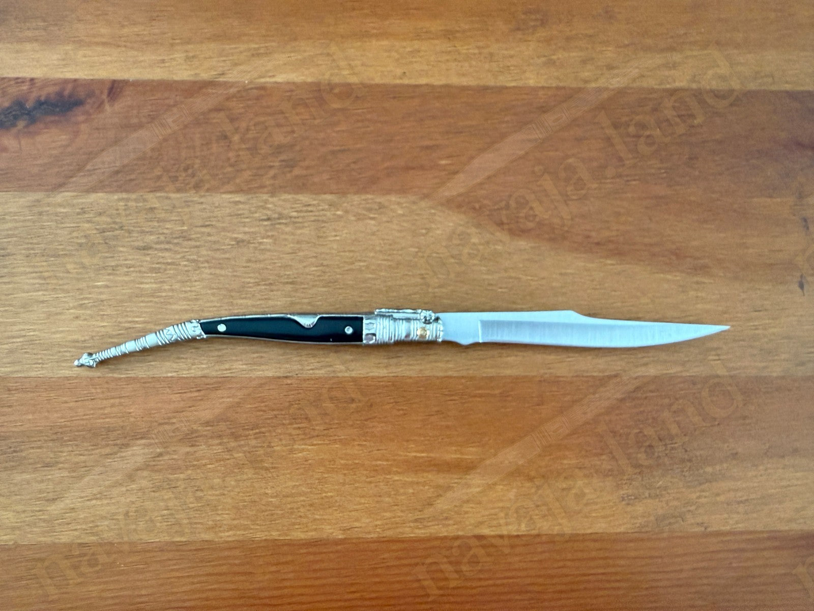 4.1” Albacete Navaja Joker Stiletto Knife Zamak Handle Handmade Slipjoint Spain