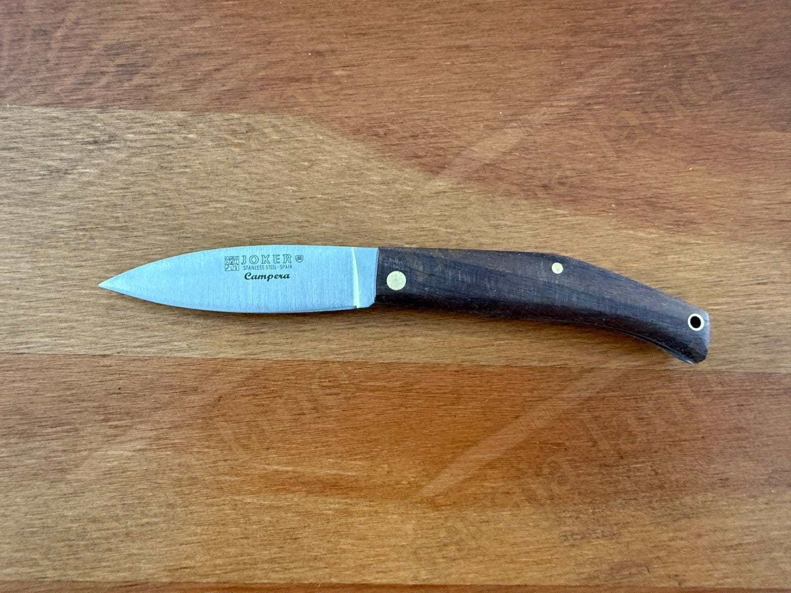 Joker Slipjoint Pocket Knife 2.68” MOVA Steel Blade | Dark Walnut Wood Handle