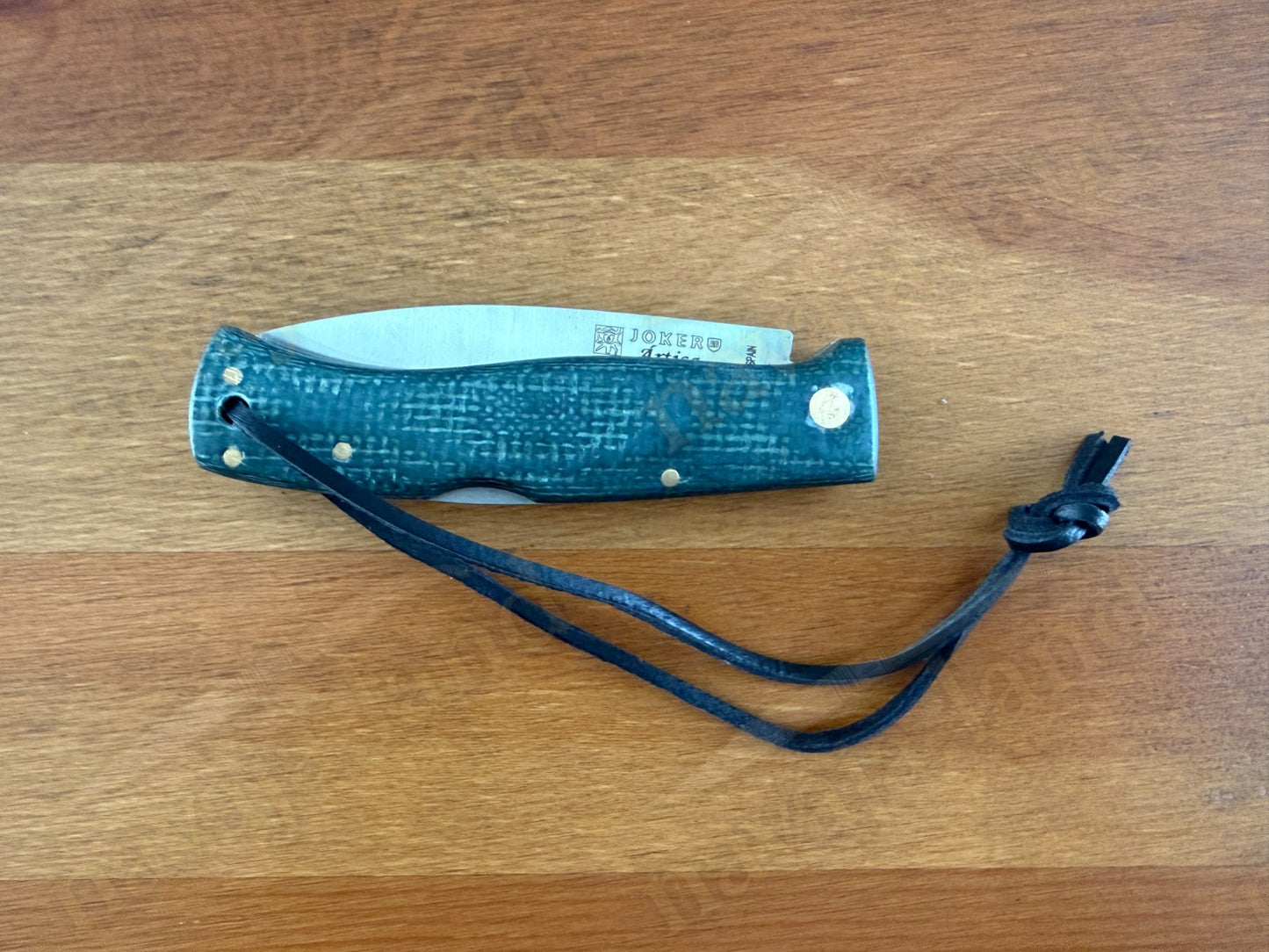 3.2” Joker Artica Bushcraft Folding Knife (Green Jute Micarta Handle) From Spain