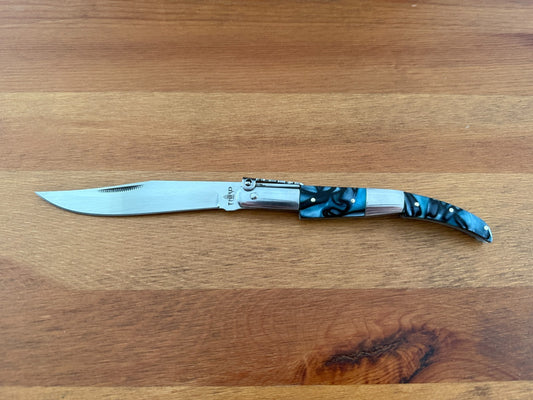 4.3" Arabian Style Navaja with Ratchet Pocket Knife Acrylic Scales From Spain