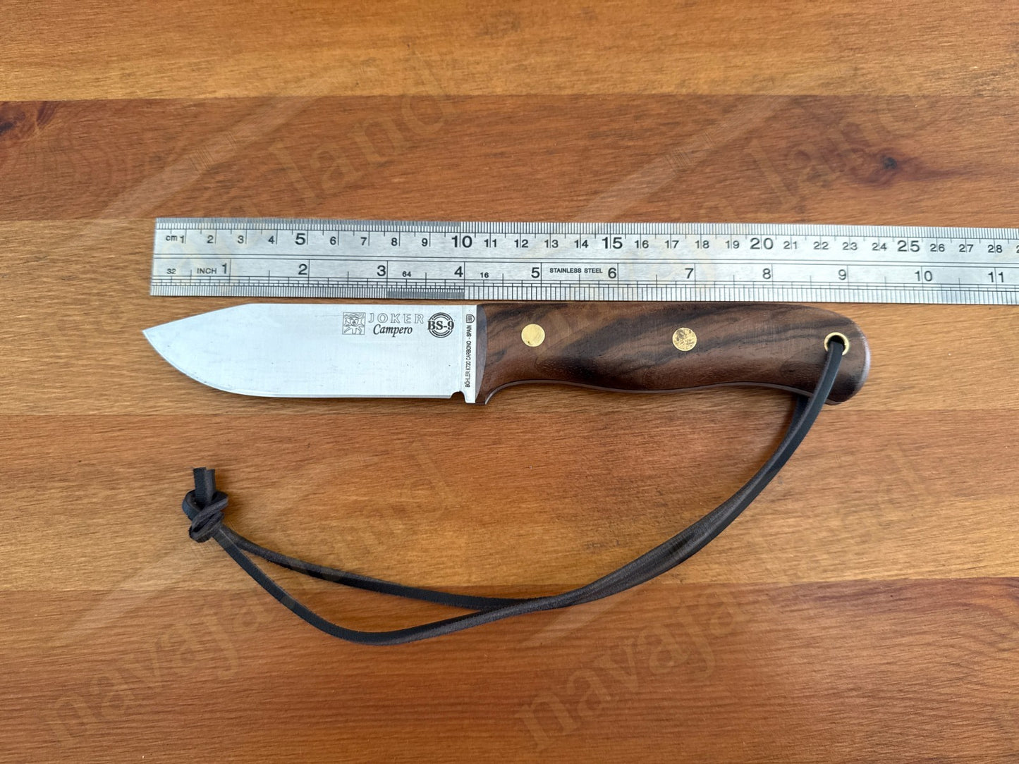 Joker Campero Bushcraft Fixed Knife 4.13" Böhler K720 Carbon Steel Walnut Handle
