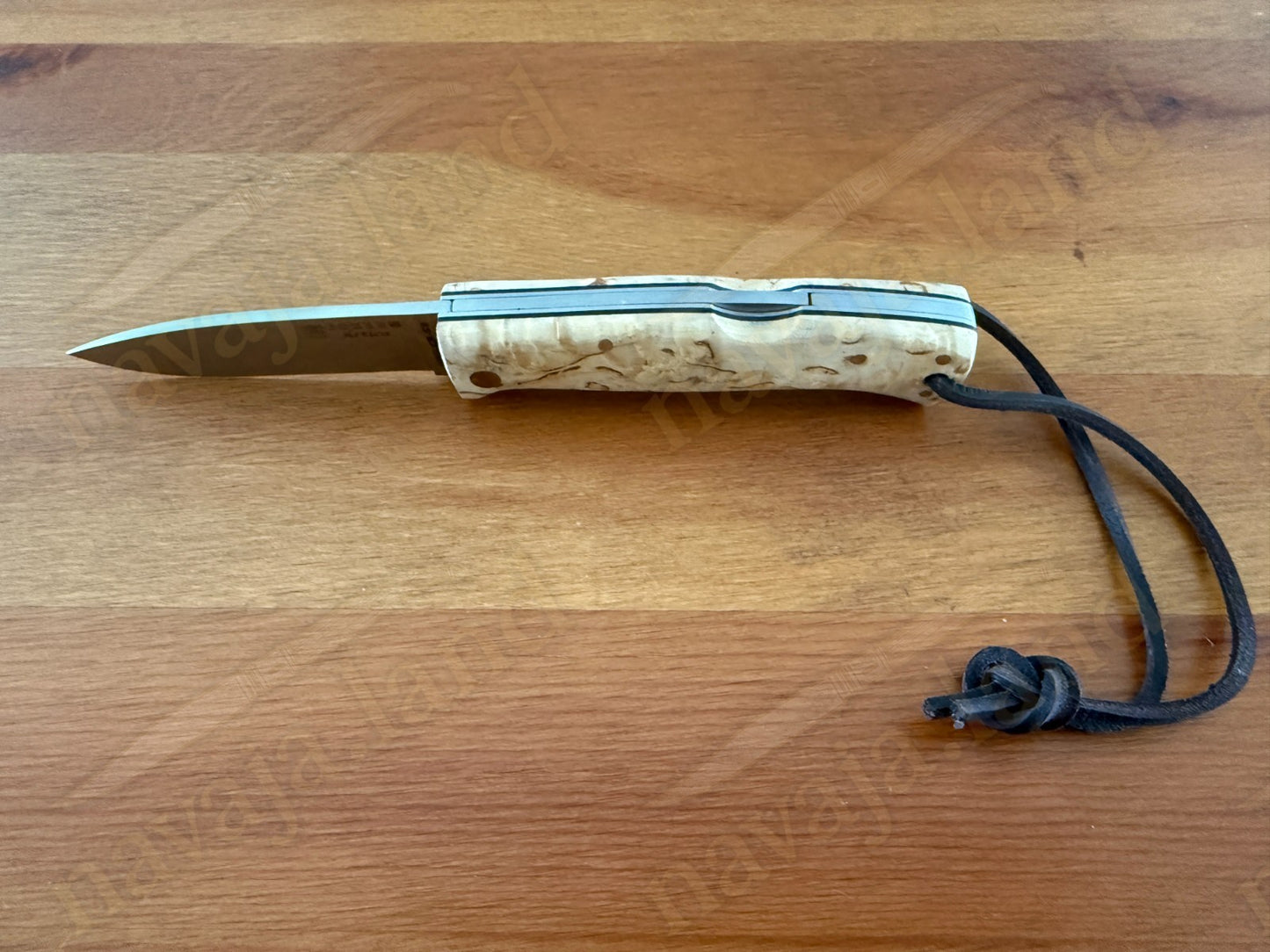 3.15” Joker Artica Bushcraft Folding Knife (Curly Birch Handle) Handmade Spain