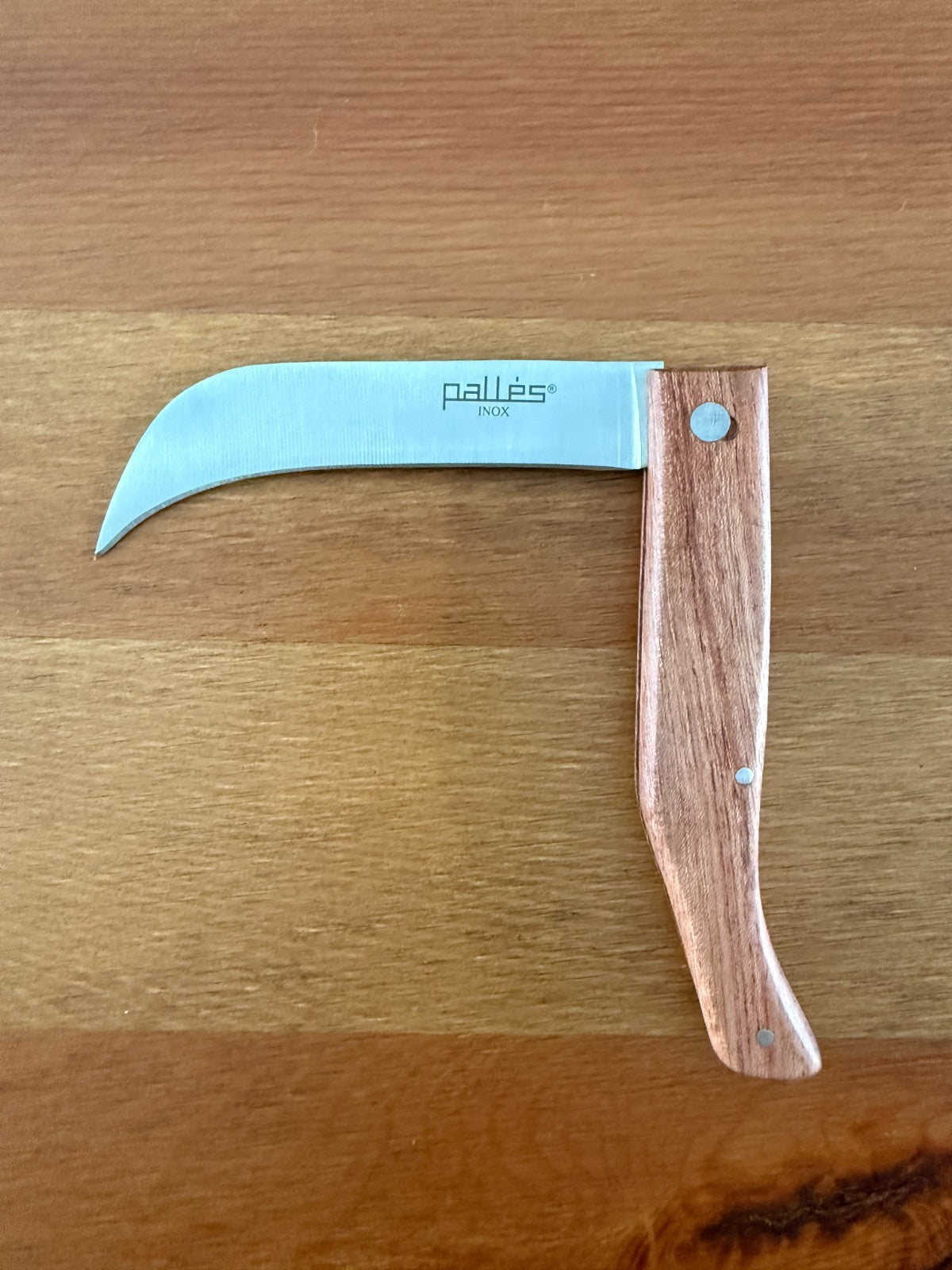 3.5" Tranchete Pallés Stainless Steel Navaja Pocket Knife Wood Handle From Spain