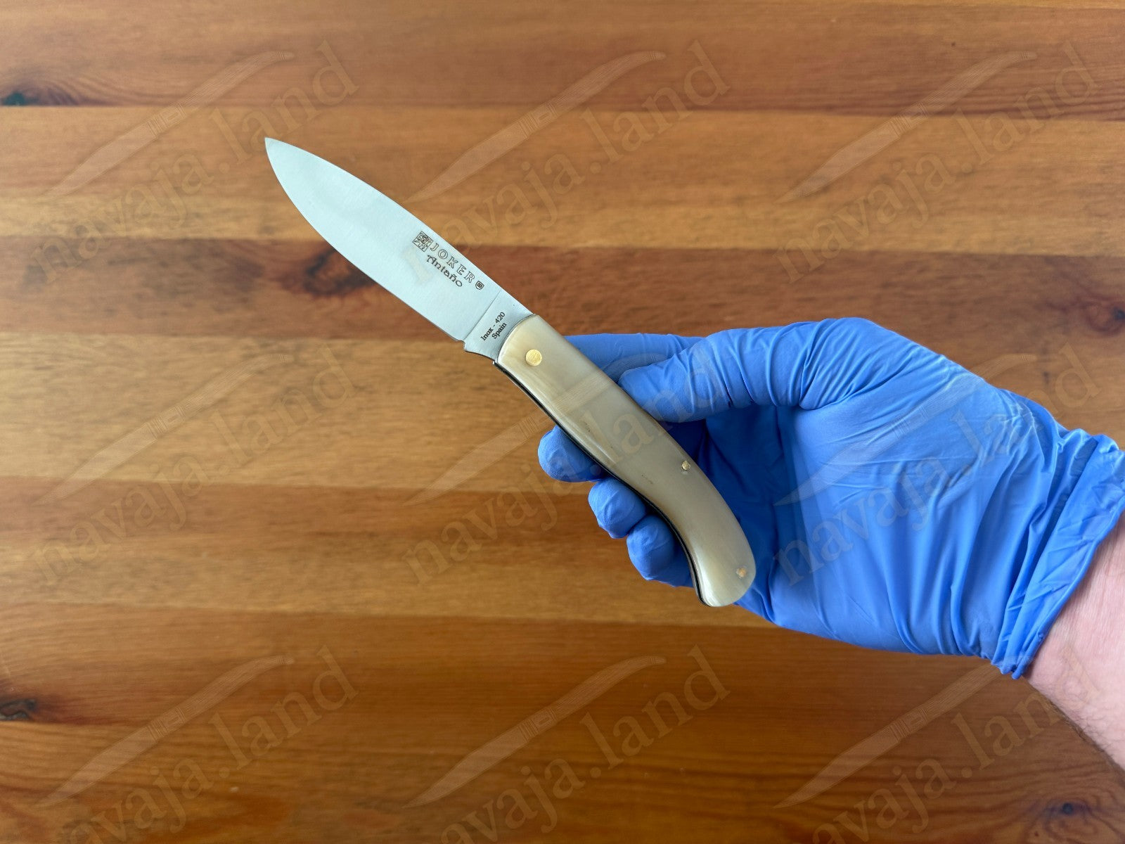 Joker Pocket Knife – Bull Horn Handle | 3.14” Blade | Slipjoint | Made in Spain