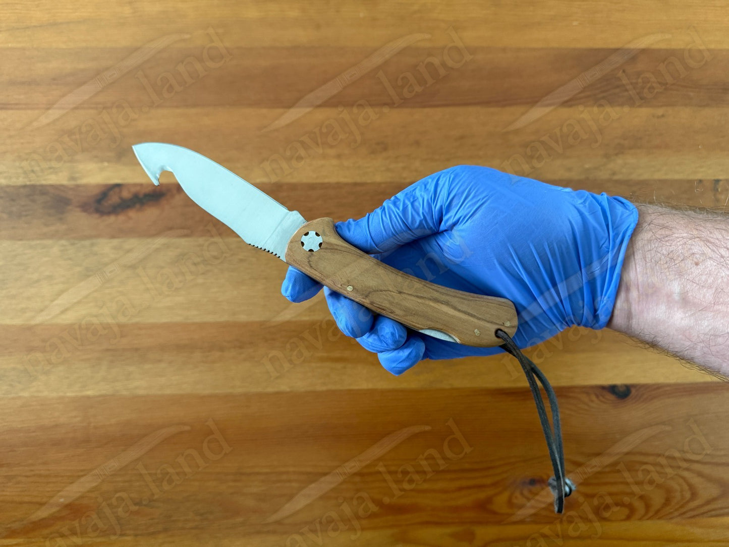 Joker Cocker Hunting Skinning Folding Knife 3.54” MOVA Blade Olive Wood Handle