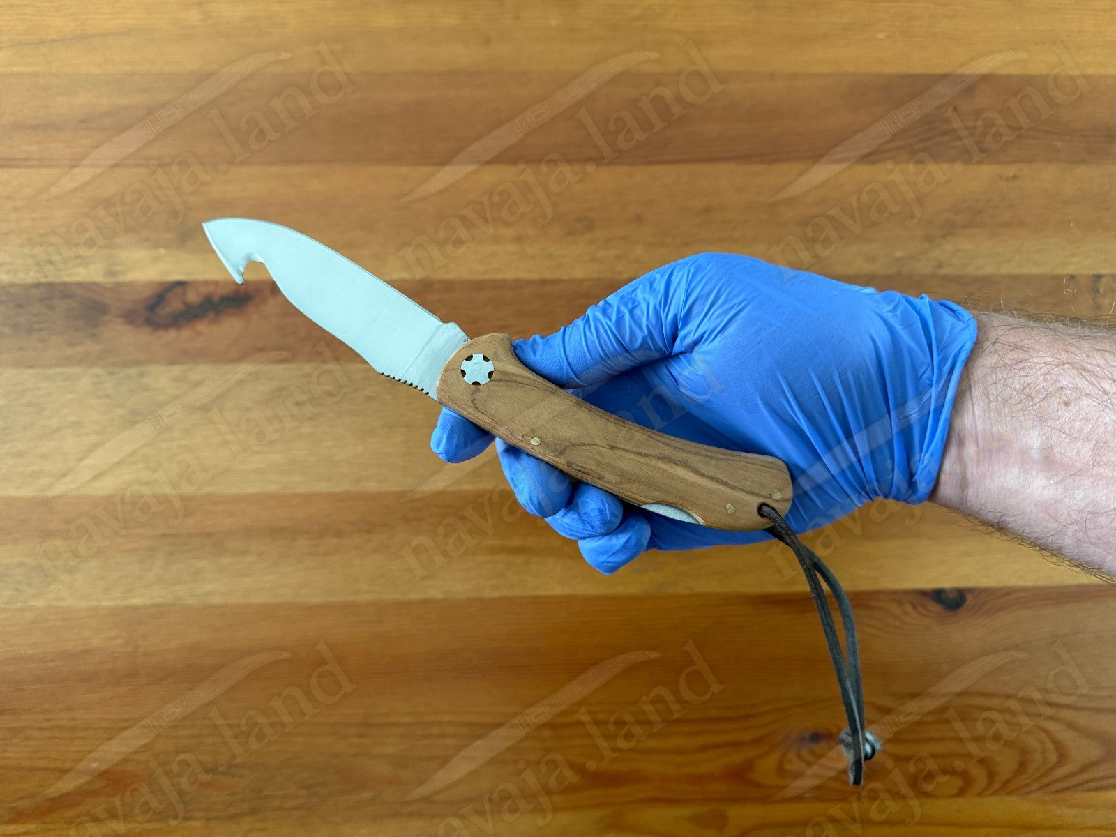 Joker Cocker Hunting Skinning Folding Knife 3.54” MOVA Blade Olive Wood Handle