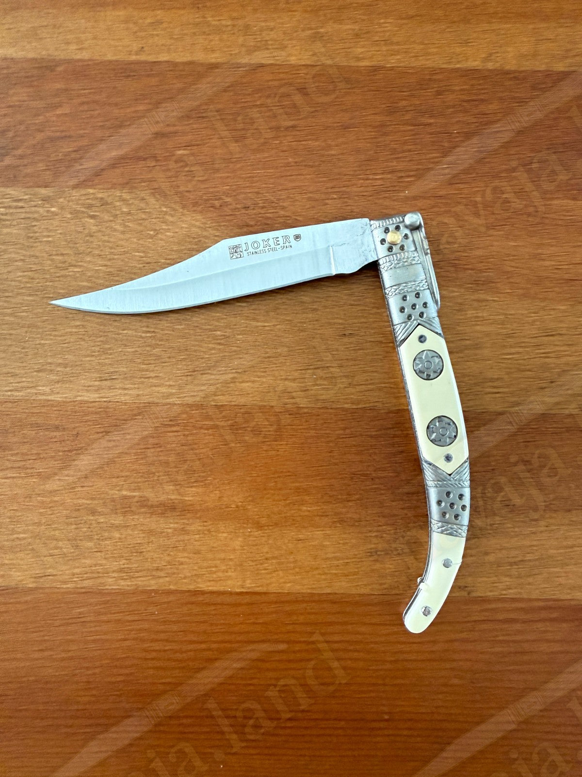 Spanish Navaja Joker Arabian Style 3.9" 420 Steel Zamak Handle Handmade in Spain