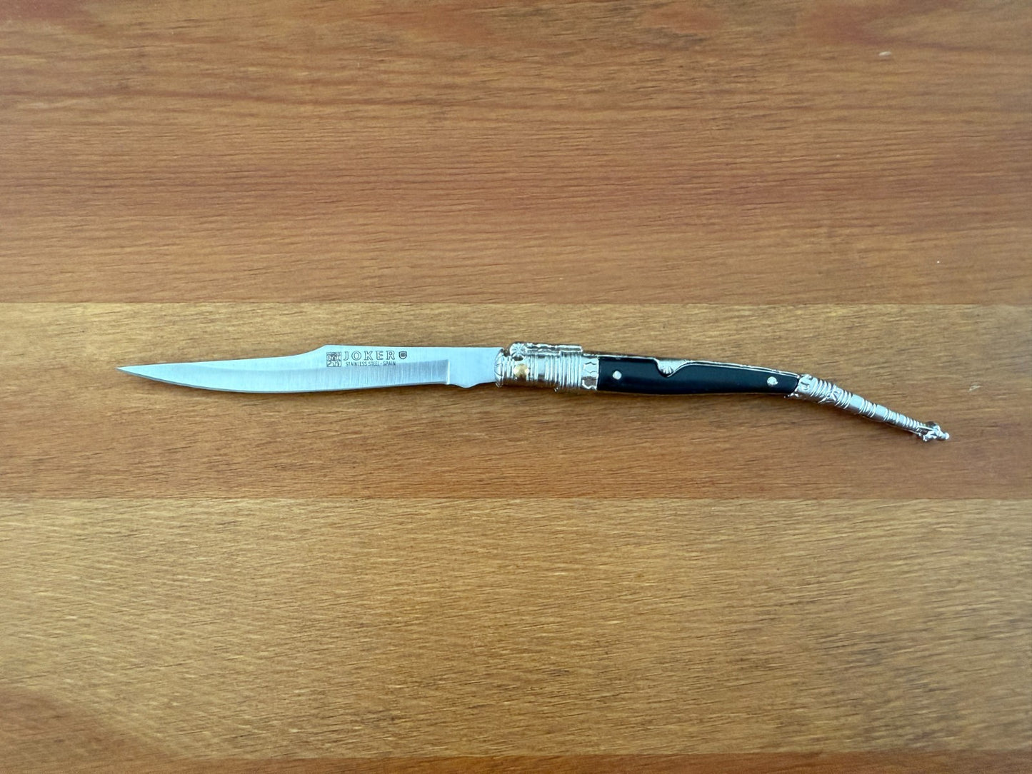 4.1” Albacete Navaja Joker Stiletto Knife Zamak Handle Handmade Slipjoint Spain