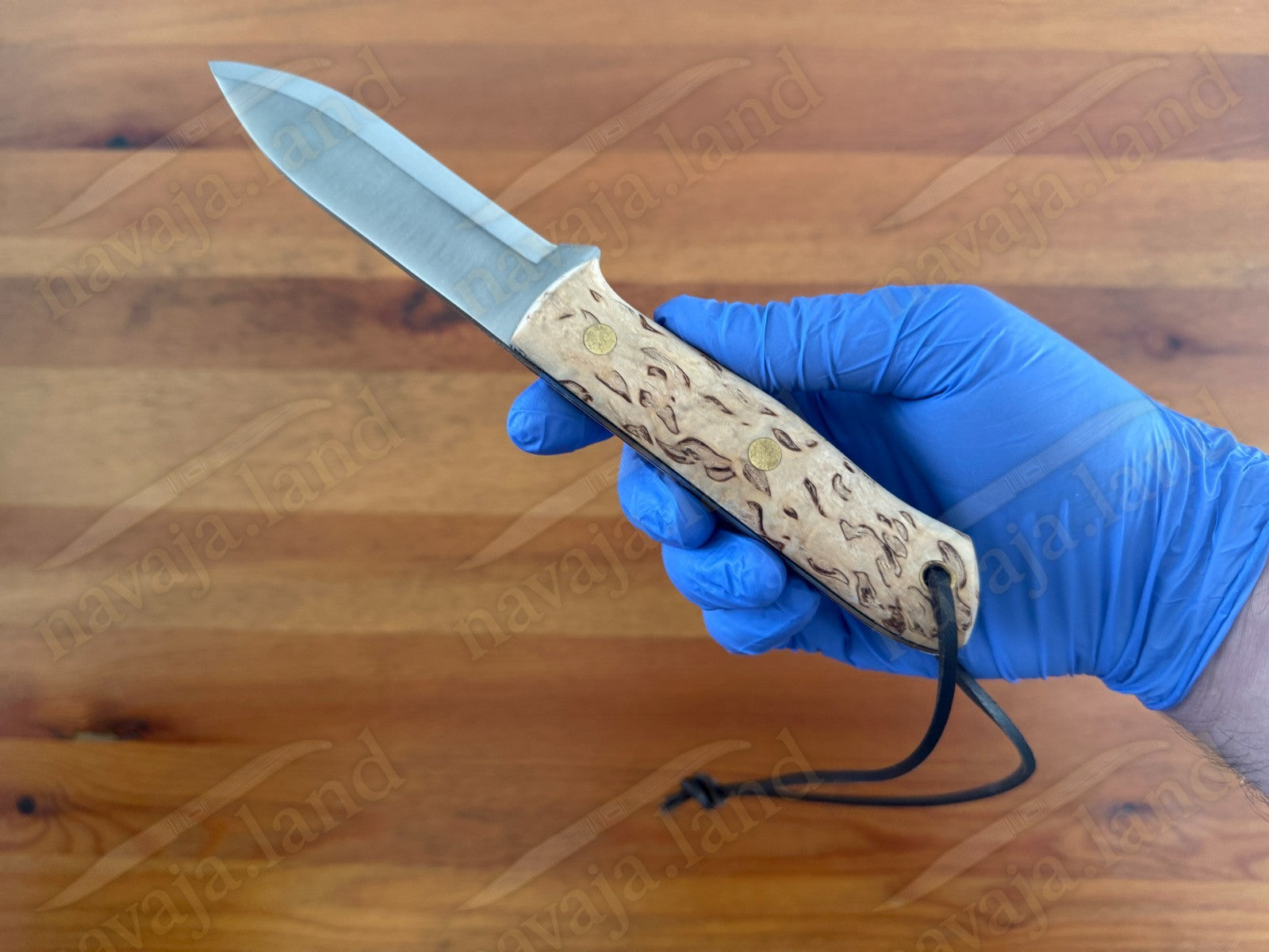 Joker Nordico Survival Fixed Knife 3.9" Böhler K720 Carbon Steel and Curly Birch