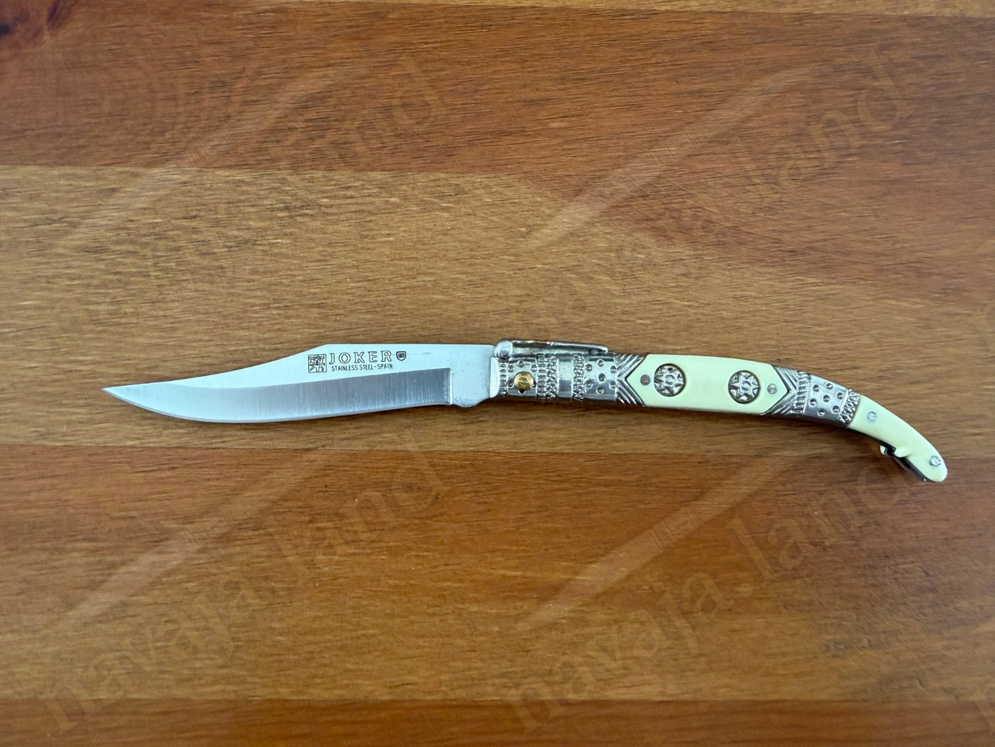 3.5” Albacete Navaja Joker Arabian Knife Zamak Handle Handmade Slipjoint Spain