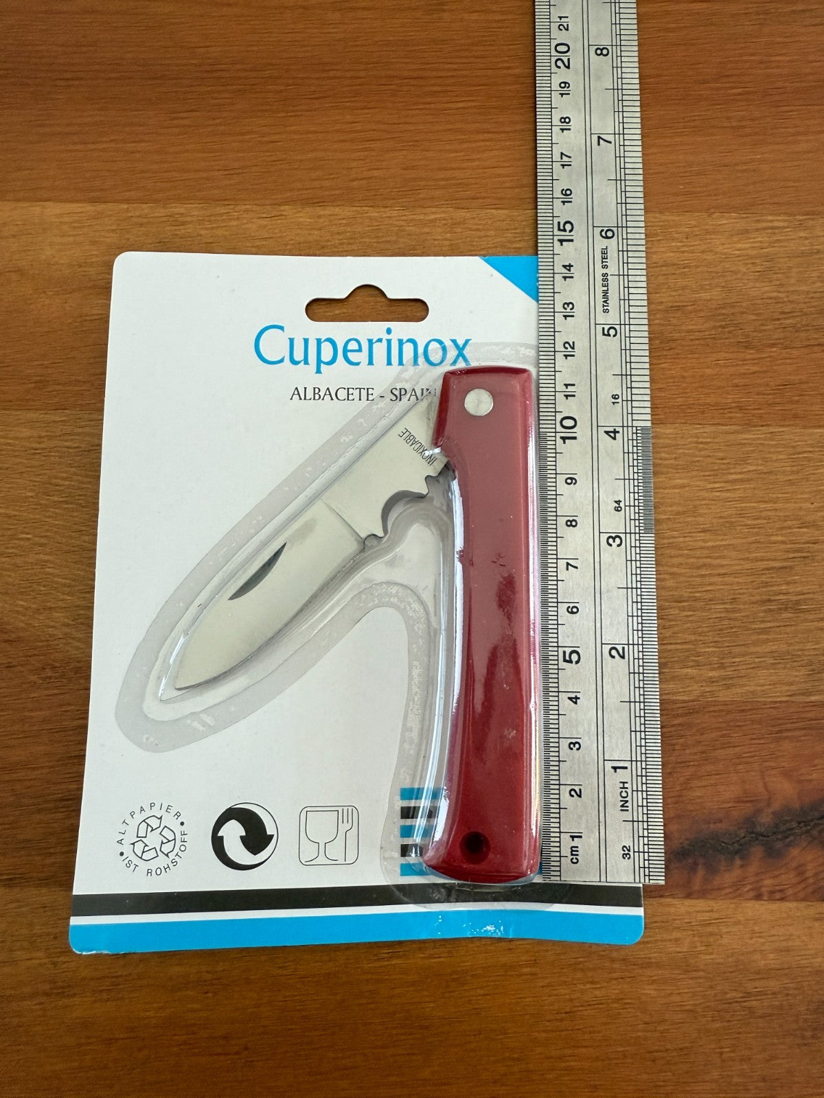 Electrician Folding Pocket Knife 3" Stainless Steel Blade Celluloid Handle Spain