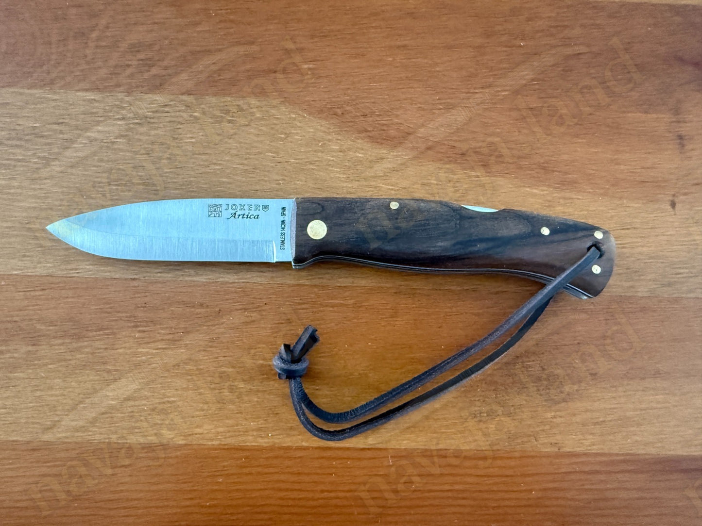 3.15” Joker Artica Bushcraft Folding Knife (Walnut Wood Handle) Handmade - Spain