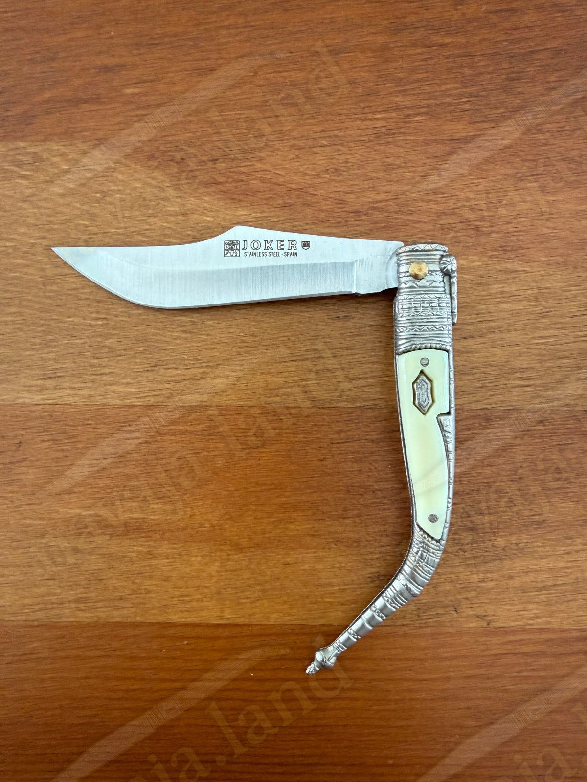 3.3” Albacete Navaja Joker Sevillana Knife Zamak Handle Handmade Slipjoint Spain
