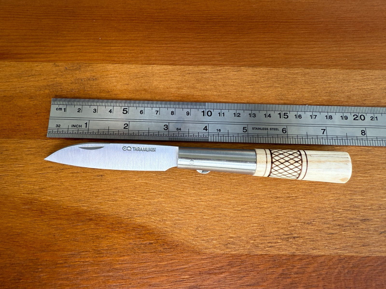 3.1" CQ Taramundi Pocket Knife Ash Tree Wood Handle Made in Spain -  US Seller