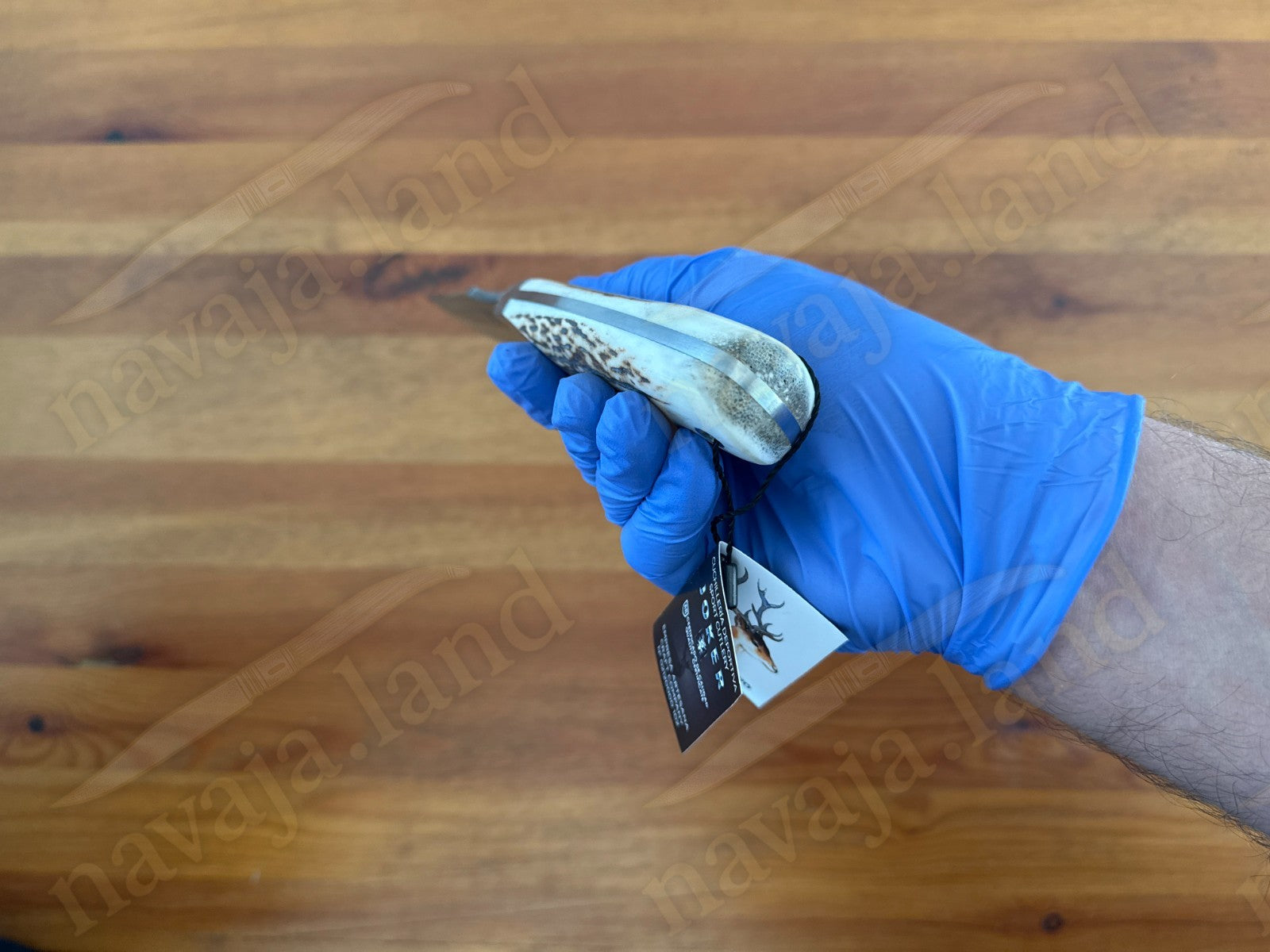 Joker Gamo Hunting Knife 5.12" Blade Stag Horn Handle w/Sheath Handmade Spain