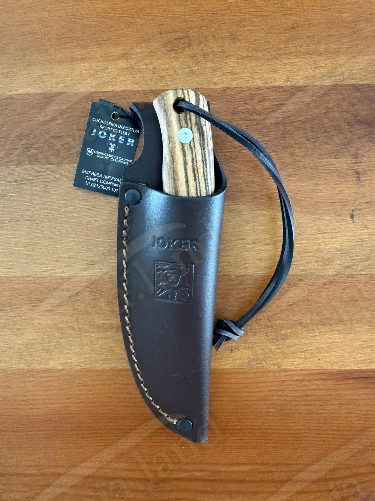 Joker Bushcraft Knife Rabbit – MOVA Stainless Steel – 3.34" Blade – Bocote Wood