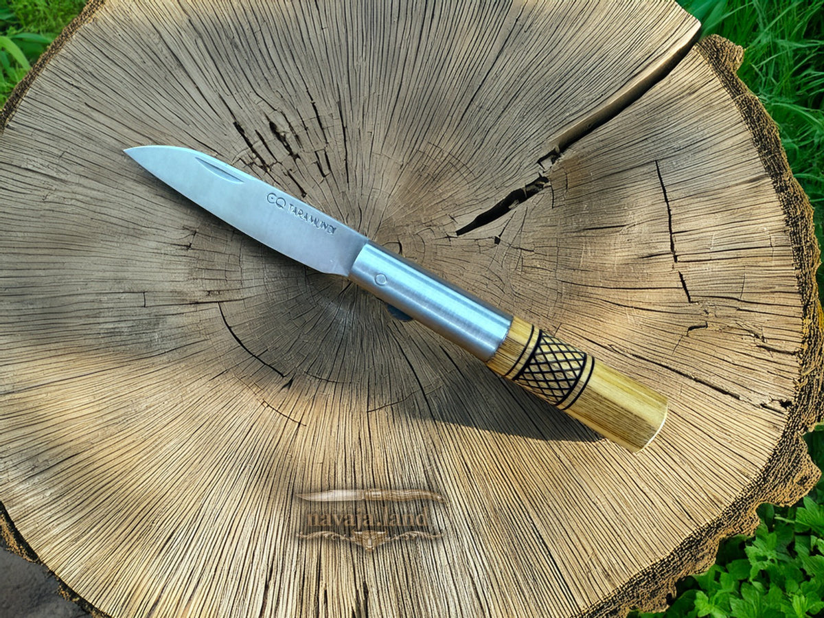 2.75" CQ Taramundi Pocket Knife Chestnut Wood Handle Liner Lock Made in Spain