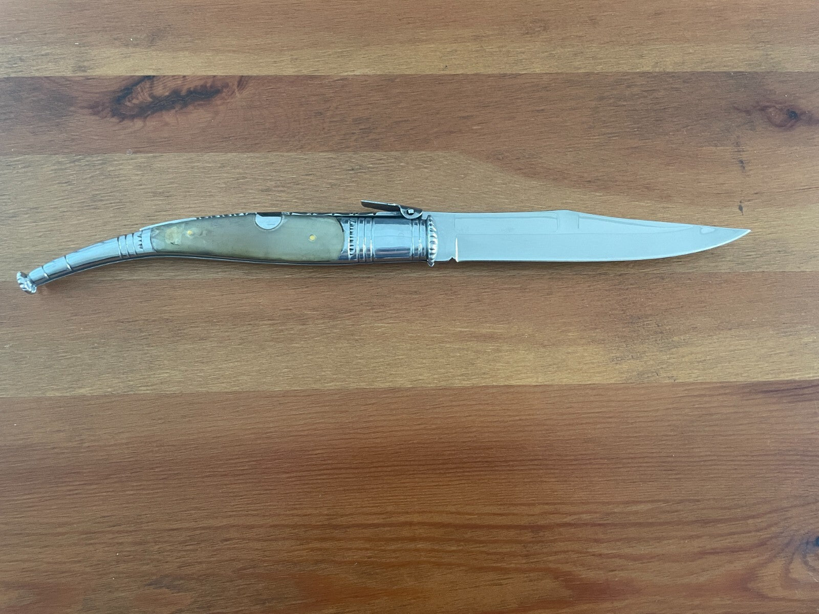 6” Spanish Navaja Serrana Folding Pocket Knife Bullhorn Handle - US Seller