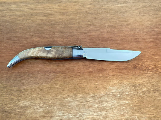 4.2" Spanish Navaja Teja Albacete Pocket Knife Olivo Wood Scales