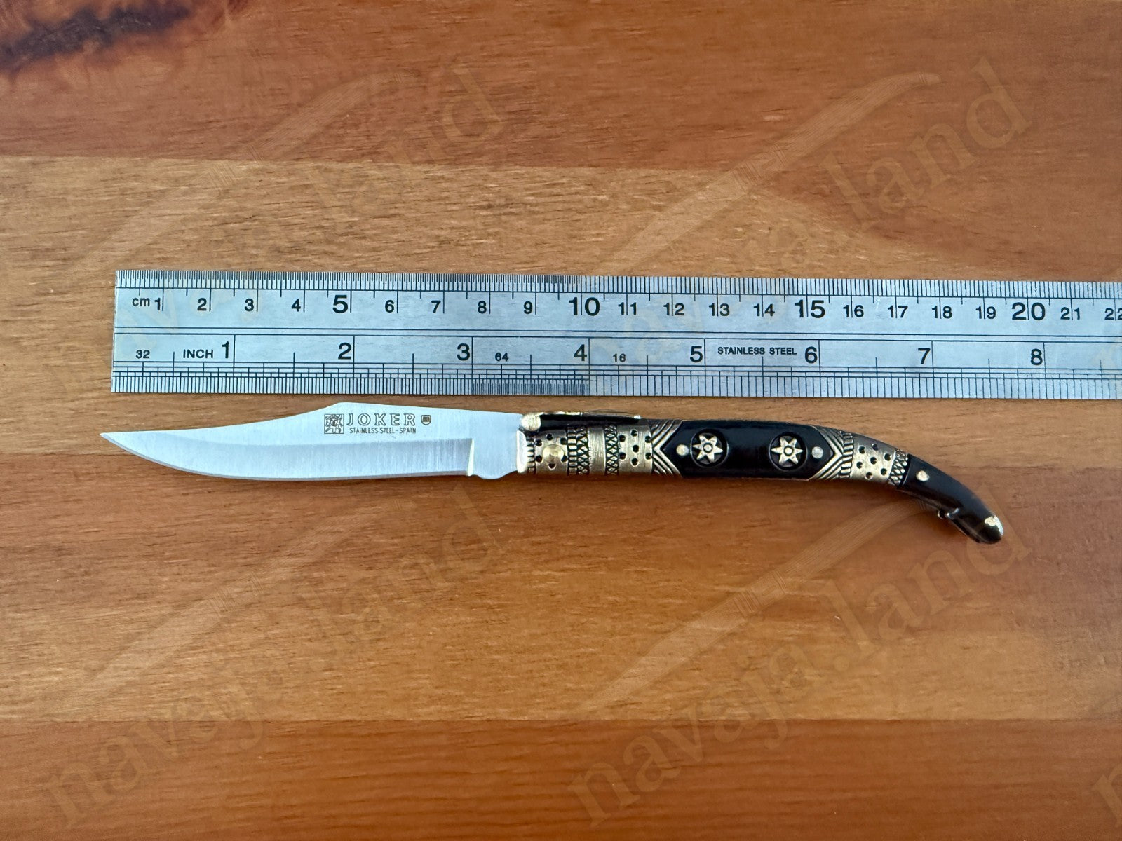 3.5” Albacete Navaja Joker Arabian Knife Zamak Handle Handmade Slipjoint Spain