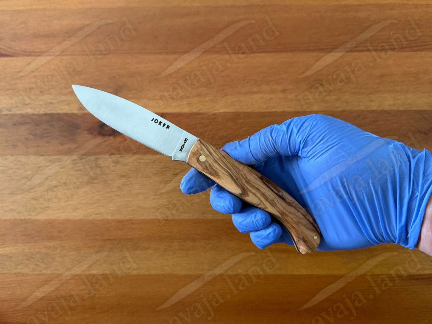 3.54” Joker Slipjoint Folding Pocket Knife (Olive Wood Handle) Handmade in Spain