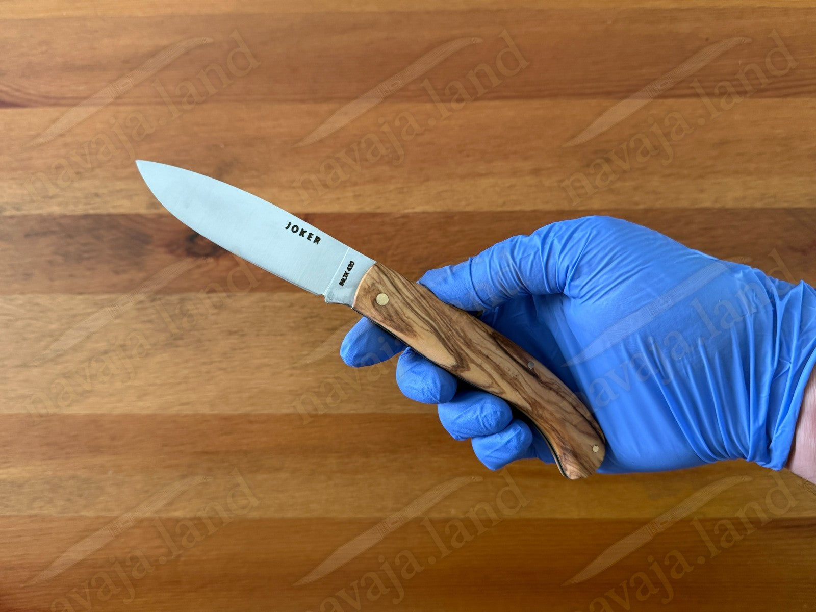 3.54” Joker Slipjoint Folding Pocket Knife (Olive Wood Handle) Handmade in Spain