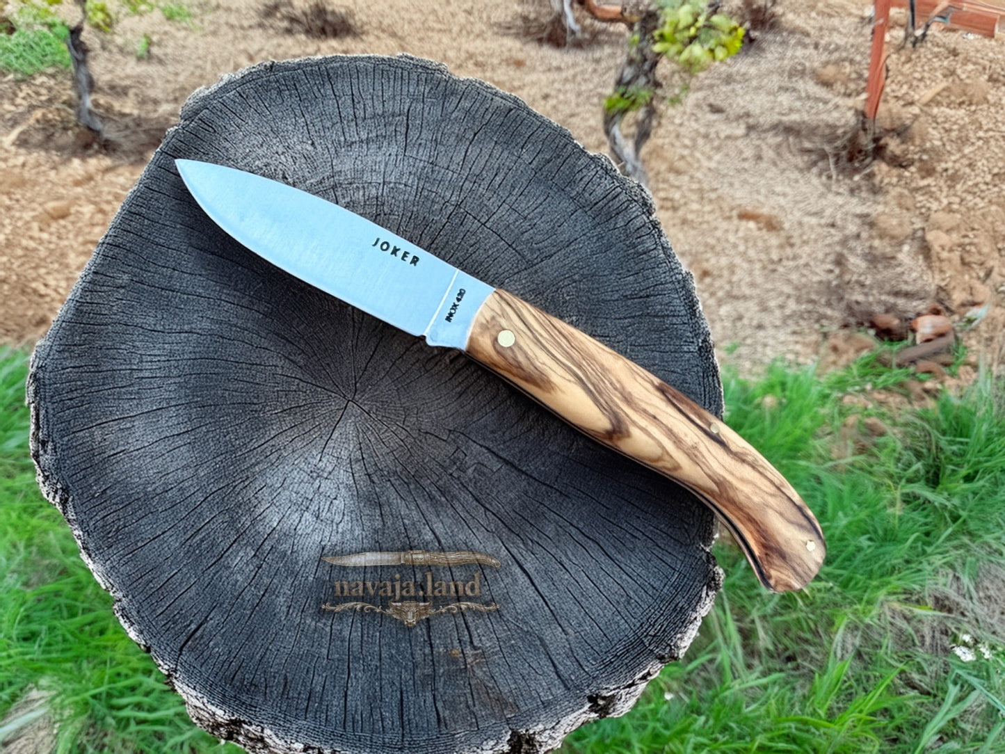 3.54” Joker Slipjoint Folding Pocket Knife (Olive Wood Handle) Handmade in Spain