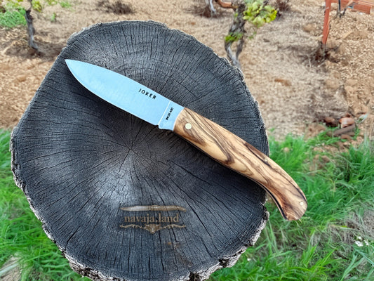 3.54” Joker Slipjoint Folding Pocket Knife (Olive Wood Handle) Handmade in Spain
