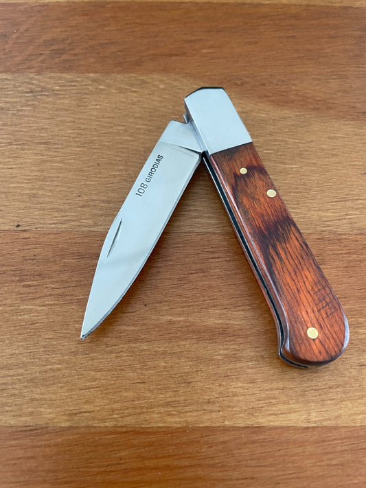 2.7" Cabritera Pocket Knife Spanish Navaja Red Stamina Wood Handle 108 Girodias
