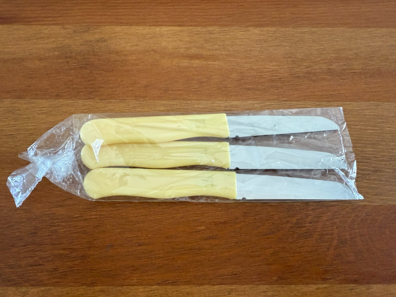 Cuperinox 3-Pack Potato Knife Stainless Steel - Ivory Plastic Handle From Spain