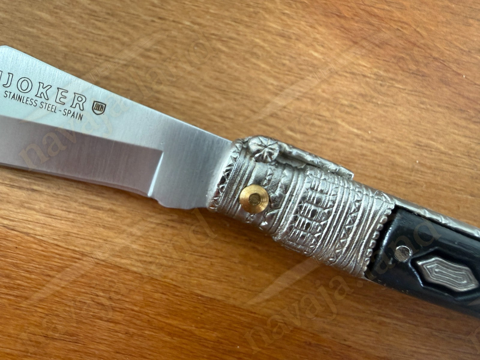 3.3” Albacete Navaja Joker Sevillana Knife Zamak Handle Handmade Slipjoint Spain