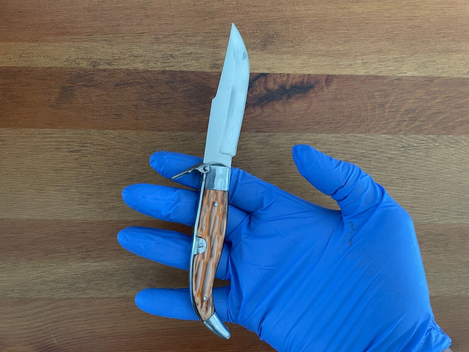 3.3" Spanish Navaja Pocket Knife Celluloid Scales Handcrafted High Quality