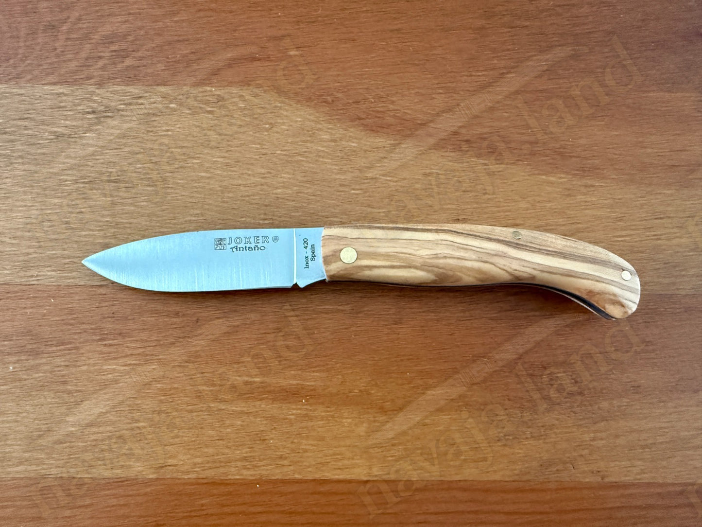 2.75” Joker Antaño Camping Folding Knife (Olive Wood Handle) Handmade in Spain