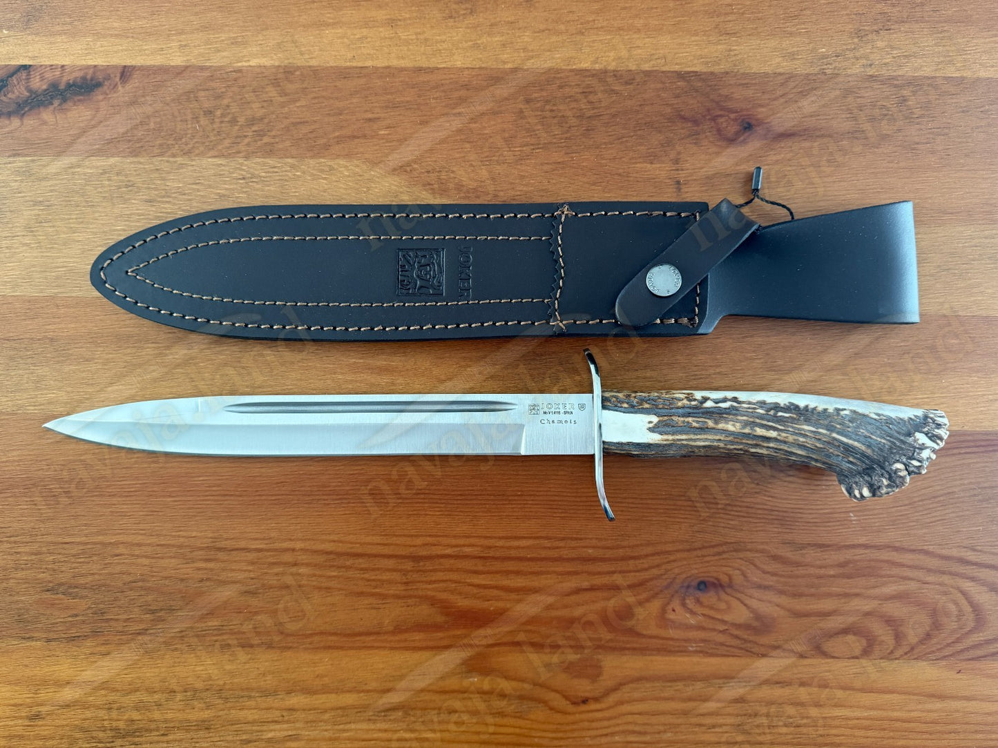 Joker Chamois Hunting Knife 10” MOVA Blade | Deer Antler Handle | Made in Spain