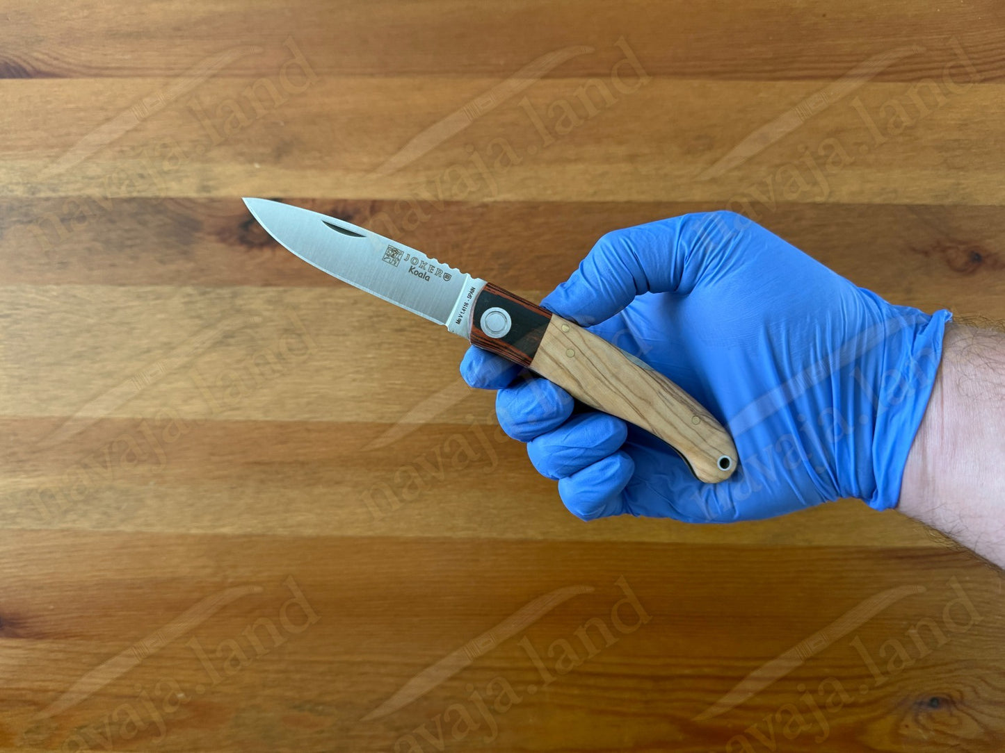 Joker Koala Pocket Knife 3.14” MOVA Blade Olive Wood & Rosewood Handle