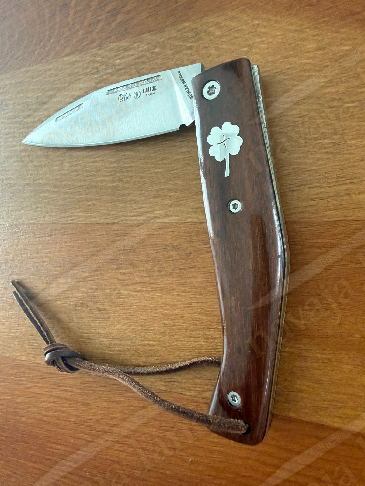 Miguel Nieto🍀LUCK Spanish Folding Knife Böhler N690Co Steel Walnut Wood Handle