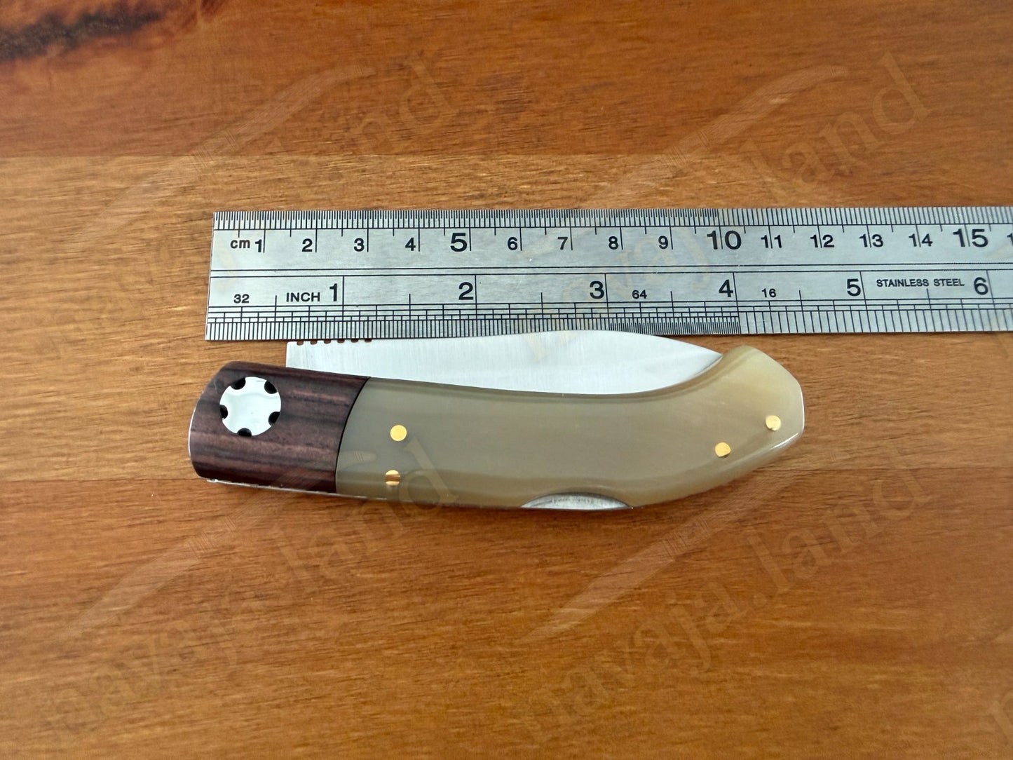 Joker Pachón Folding Knife – Bull Horn & Wood Handle - 3.1" Sandvik 12C27 Blade