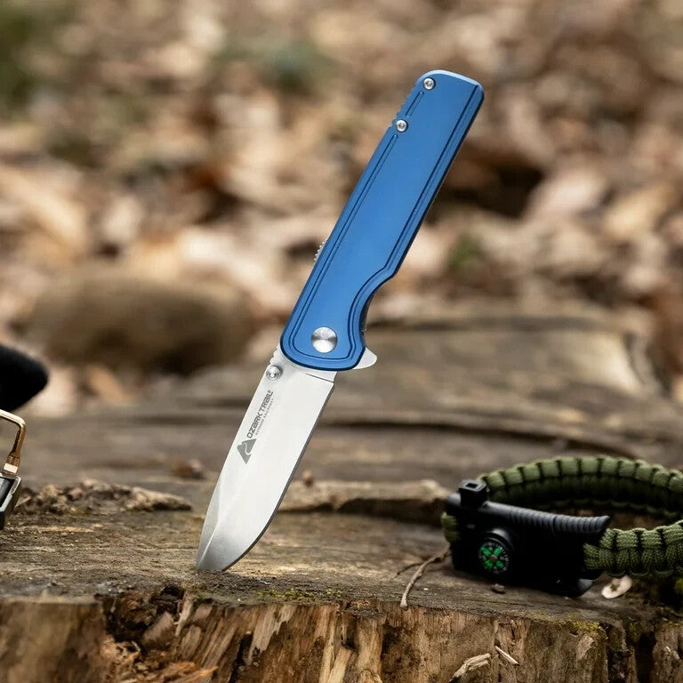 Ozark Trail 7-inch Full Length Folding Pocket Knife 3-inch Stainless Steel Blade