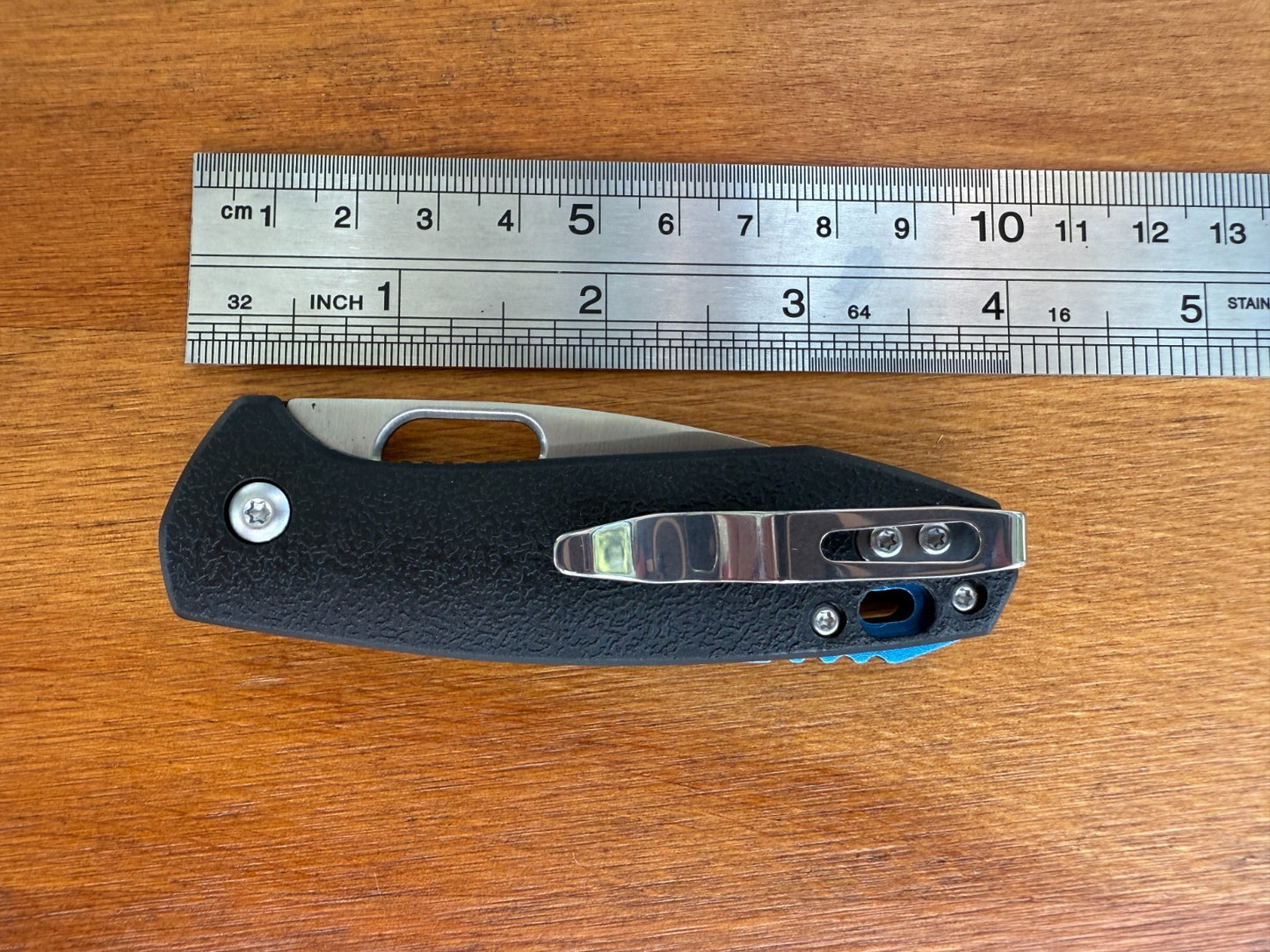 2.5" Stainless Steel Blade Pocket Knife Fiberglass Handle Pocket Clip From Spain