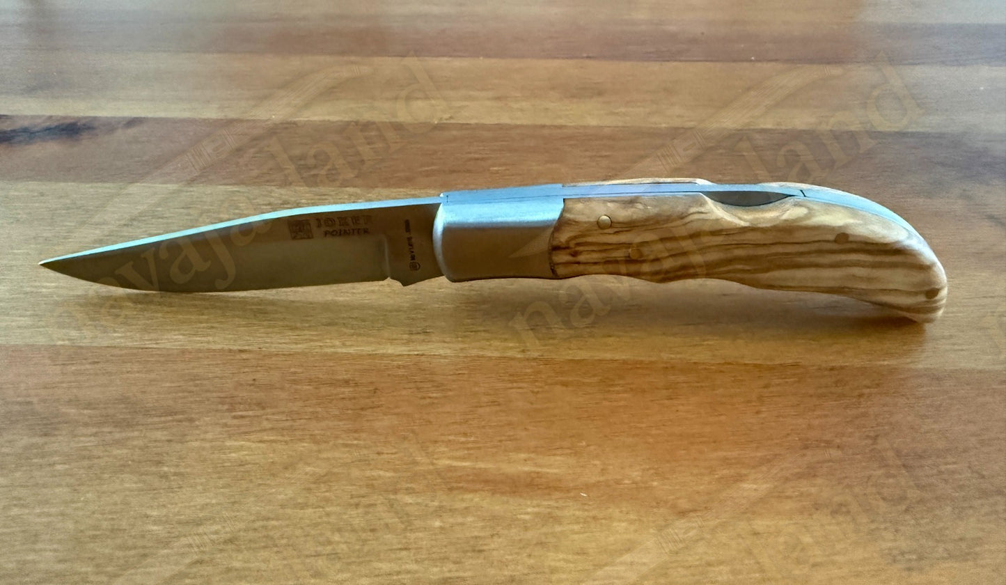 3.54” Joker Pointer Camping Folding Knife (Olive Wood Handle) From Spain